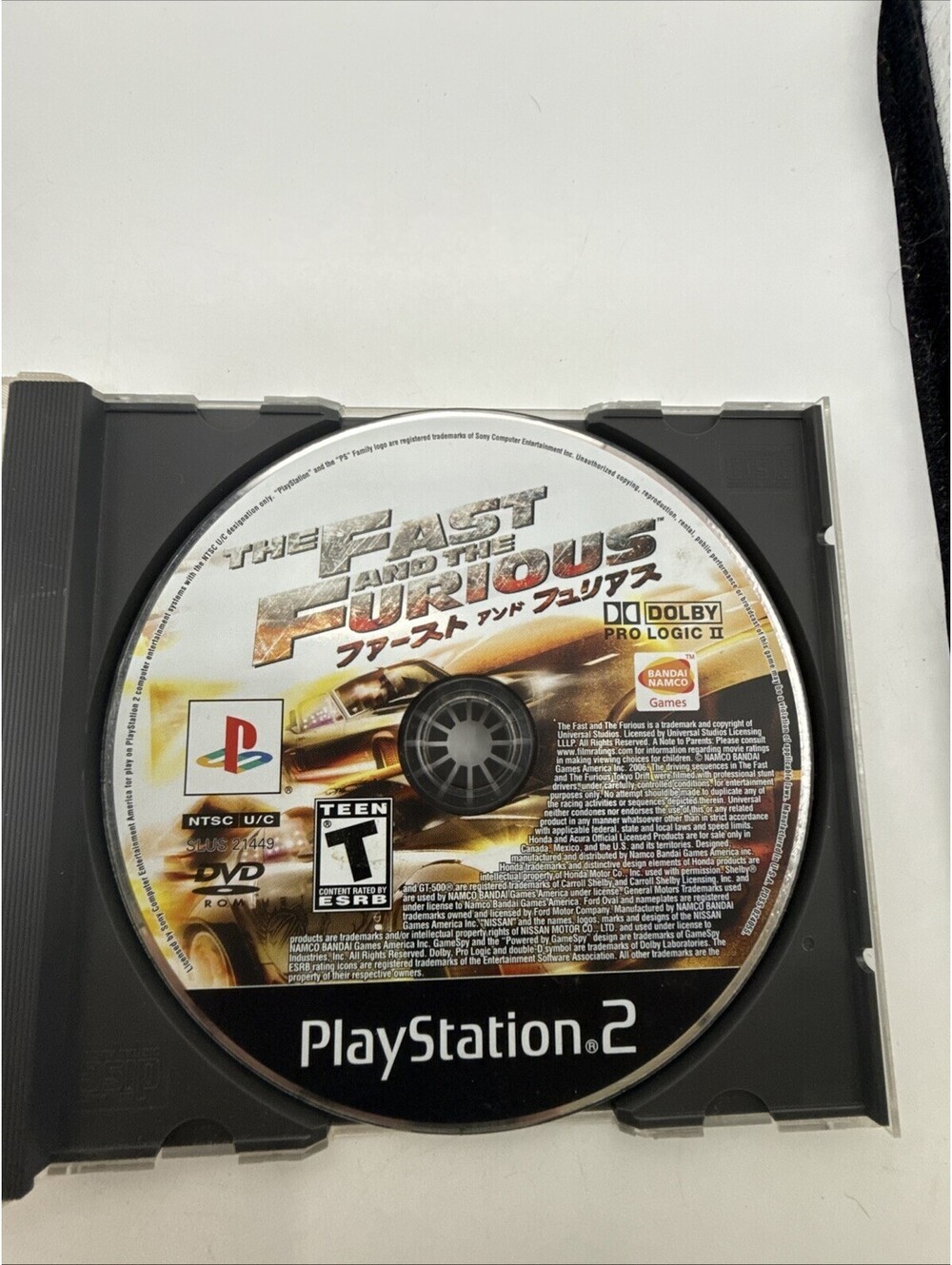 The Fast & The Furious (PlayStation 2 PS2 DISC ONLY)